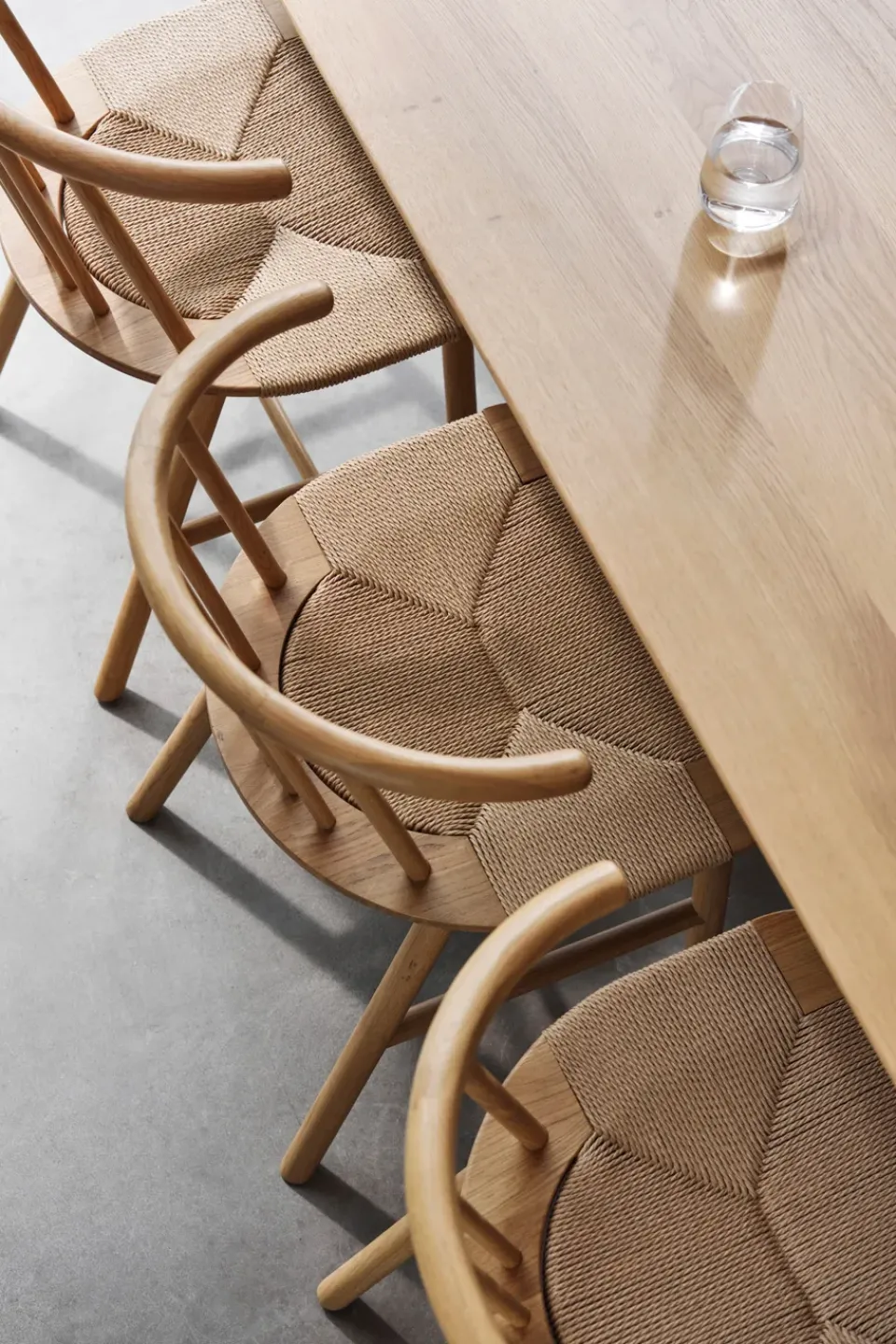 Silla de comedor VIOR asiento trenzado, Roble lacado-natural*NJRD Sale