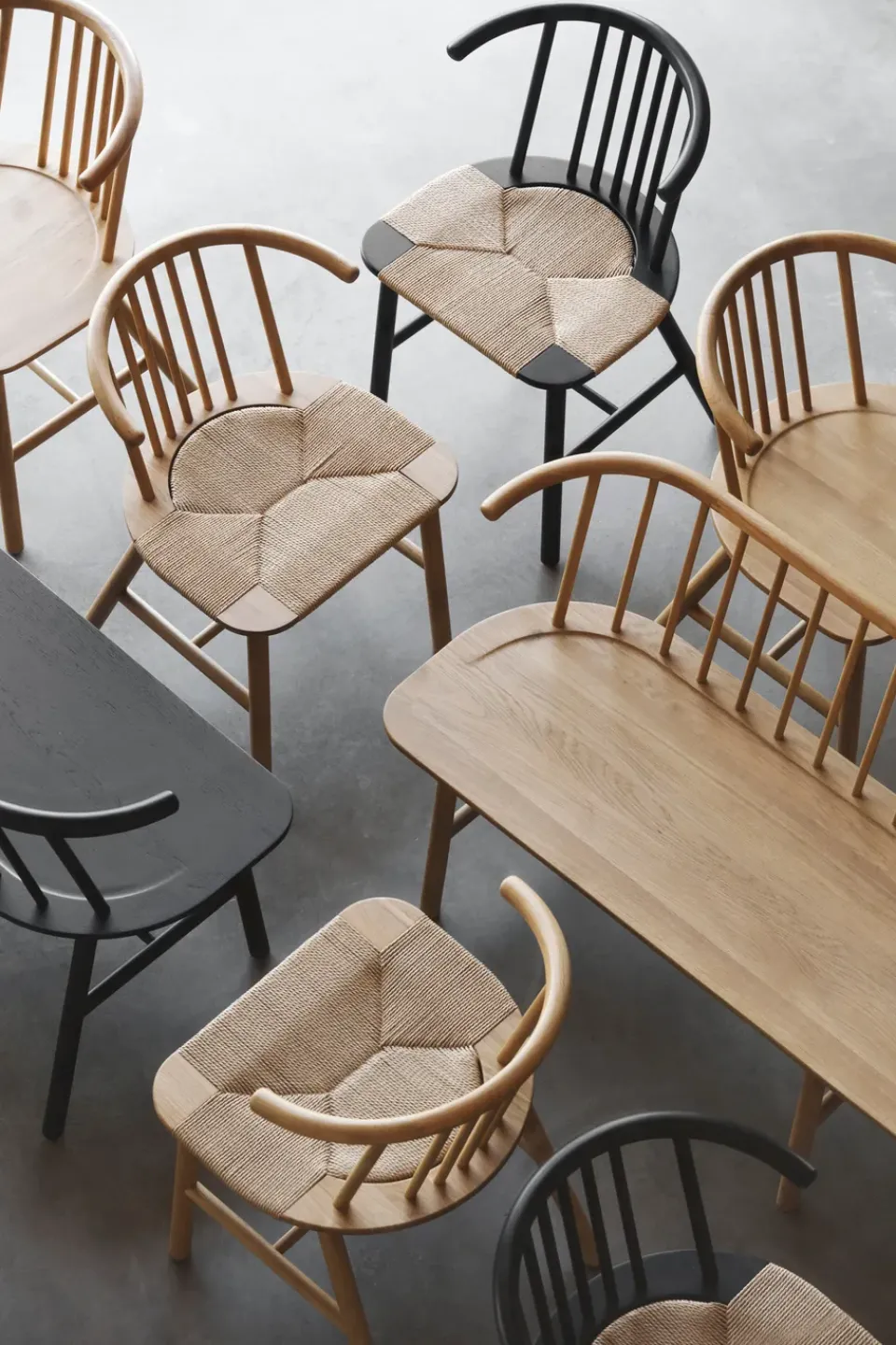 Silla de comedor VIOR asiento trenzado, Roble lacado-natural*NJRD Sale