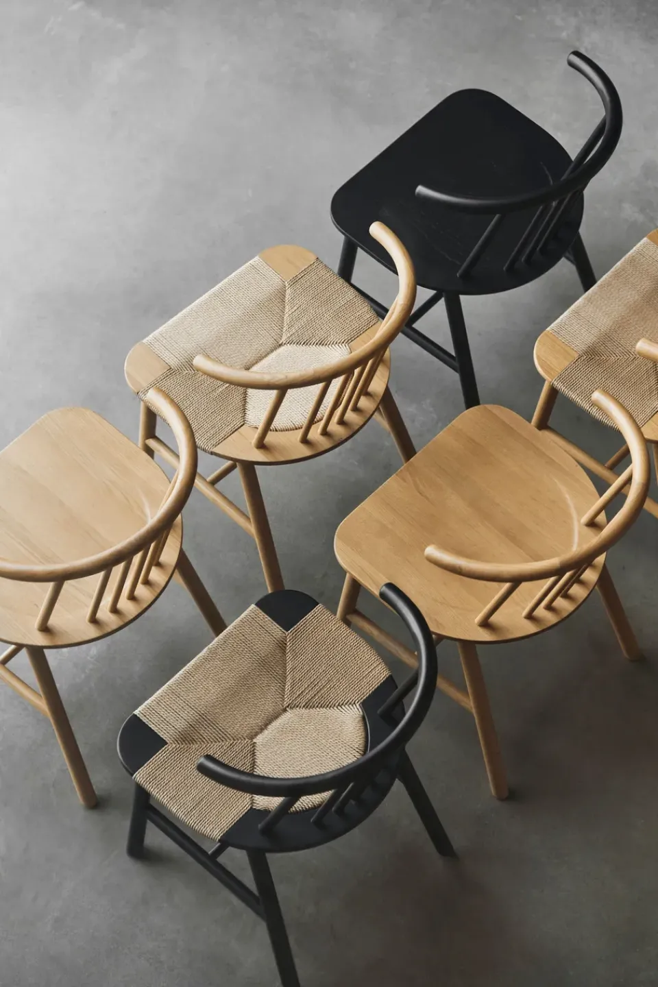 Silla de comedor VIOR asiento trenzado, Roble lacado-natural*NJRD Sale