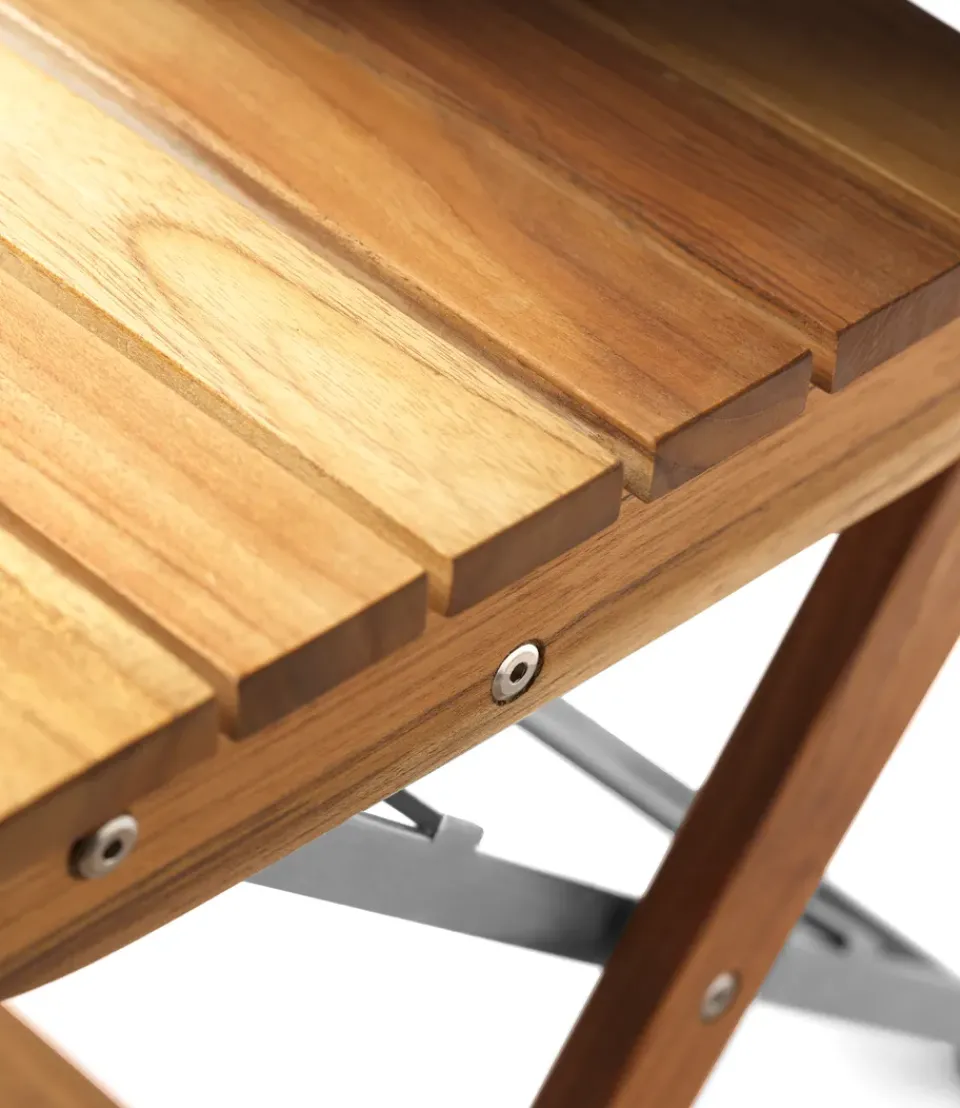 Silla de exterior M23 Lilleø, Teak-acero inoxidable*FDB Møbler Online