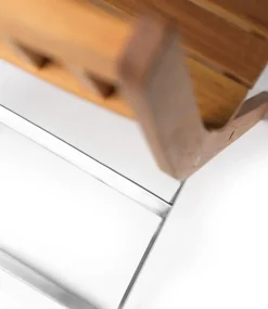Silla de exterior M23 Lilleø, Teak-acero inoxidable*FDB Møbler Online