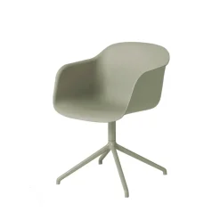 Silla de oficina Fiber armchair swivel base with return, Dusty green, stativ*Muuto Hot