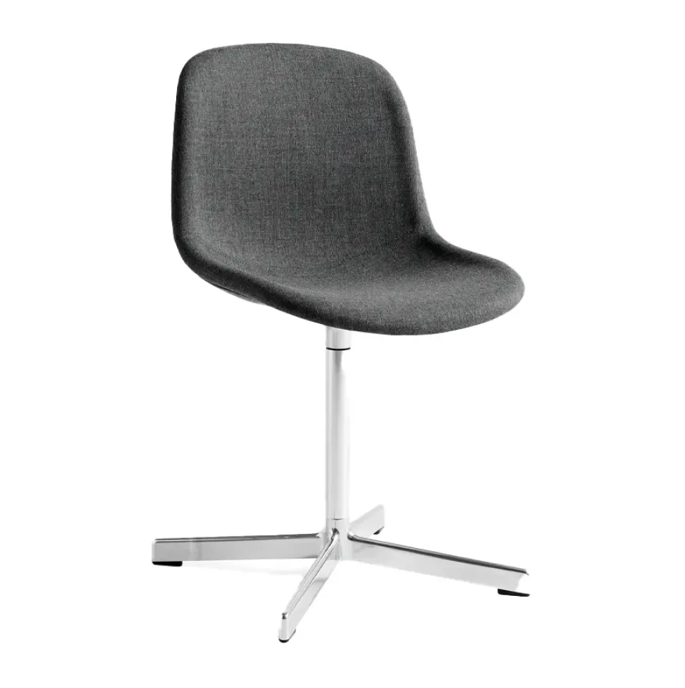 Silla de oficina Neu 10 Upholstery, remix 163 grey, base giratoria de aluminio*HAY Discount