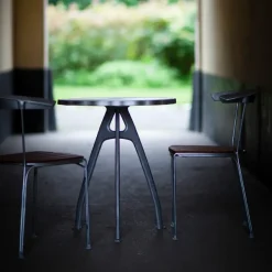 Silla Dover, Caoba aceitado, soporte negro*Byarums bruk Outlet