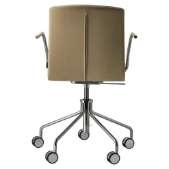 Silla giratoria con base de cromo Day, Roble-natural-H&S-elmosoft 02119*Gärsnäs Discount