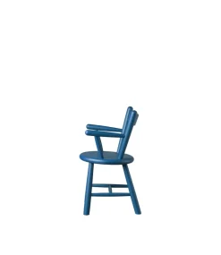 Silla infantil P9, Beech blue painted*FDB Møbler Sale