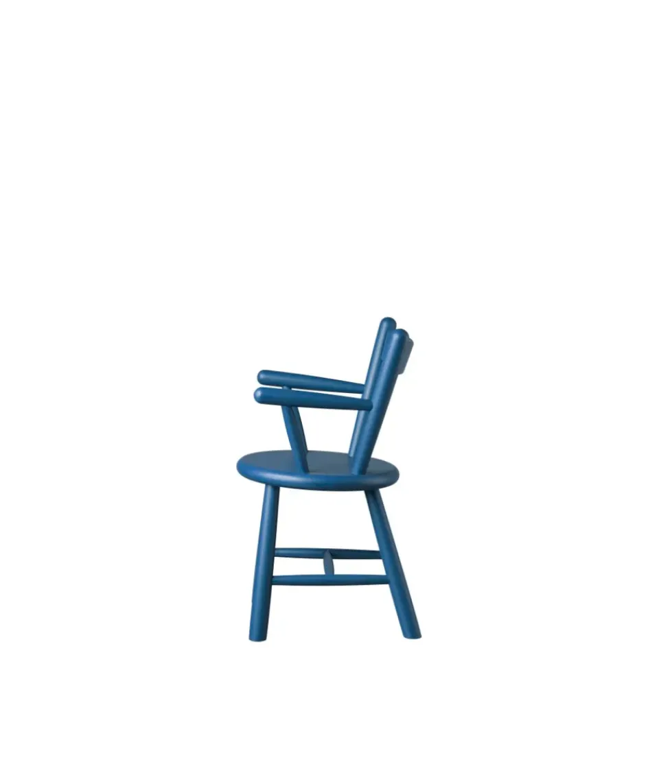 Silla infantil P9, Beech blue painted*FDB Møbler Sale