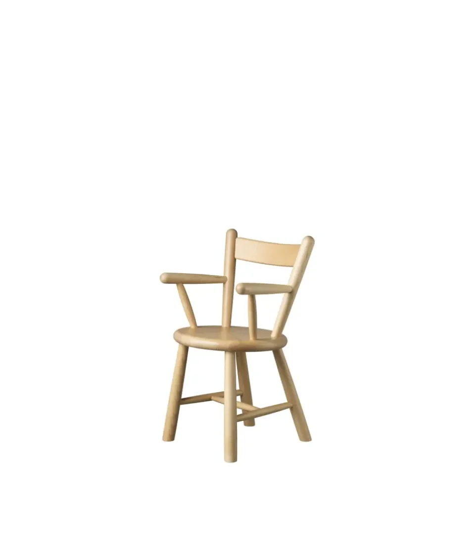 Silla infantil P9, Beech nature lacquered*FDB Møbler Outlet