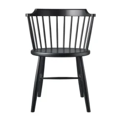 Silla J18, Beech black painted*FDB Møbler