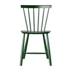 Silla J46, Beech bottle green painted*FDB Møbler Outlet