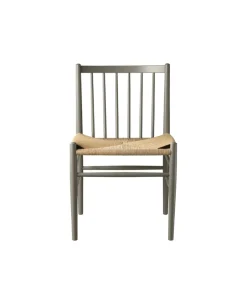 Silla J80, Beech moss grey painted-nature*FDB Møbler
