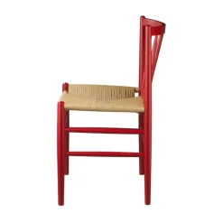 Silla J80, Beech-paper cord rubí*FDB Møbler Sale