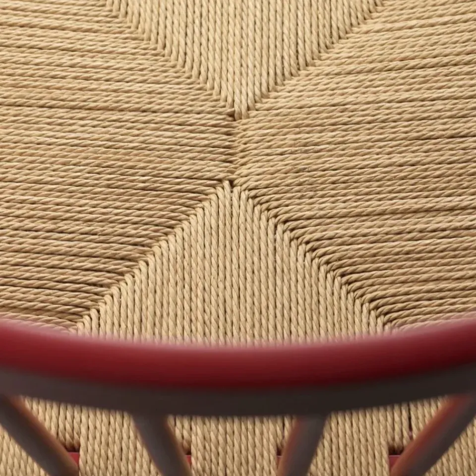 Silla J80, Beech-paper cord rubí*FDB Møbler Sale