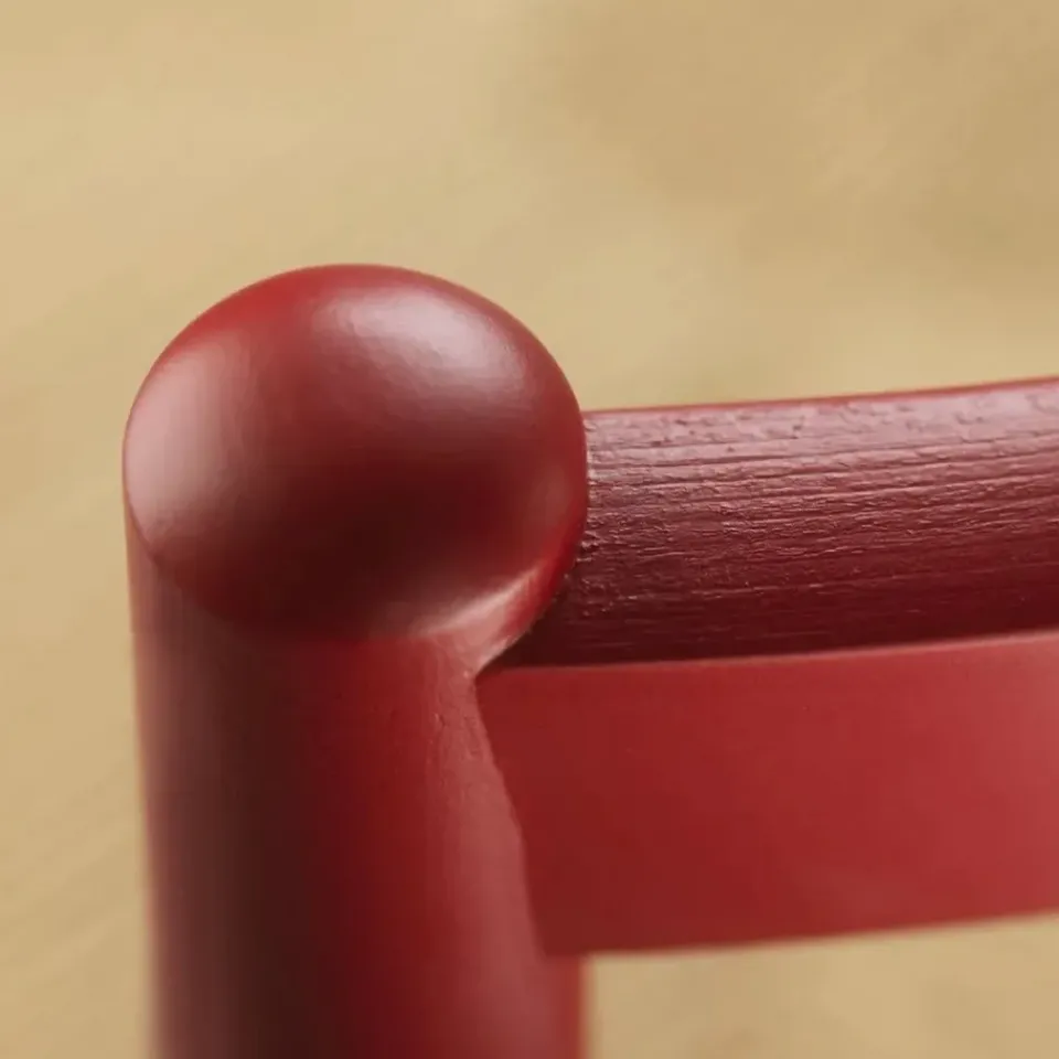 Silla J80, Beech-paper cord rubí*FDB Møbler Sale
