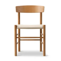 Silla J39, Haya lacada vintage - canvas natural*Fredericia Furniture Online