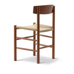Silla J39, Herritage red-trenzado natural*Fredericia Furniture Hot