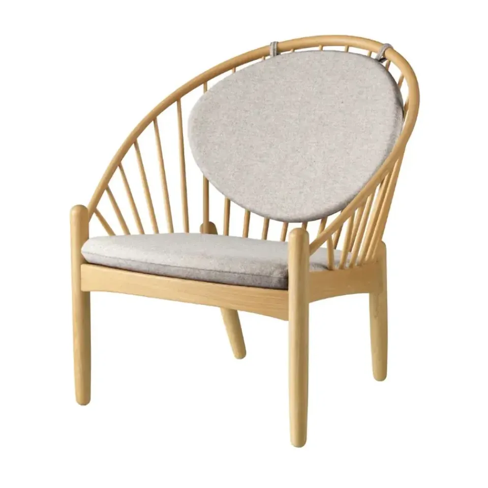 Silla J166 Jørna, Oak lacquered-light grey*FDB Møbler Online