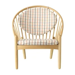 Silla J166 Jørna, Oak nature lacquered-red diced*FDB Møbler Discount