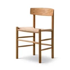 Silla J39, Roble aceitado - trenzado natural*Fredericia Furniture Discount