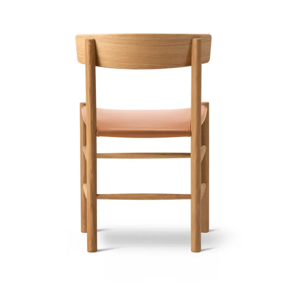 Silla J39, Roble aceitado-cuero Omni 307 cognac*Fredericia Furniture Outlet
