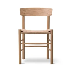 Silla J39, Roble claro aceitado - trenzado natural*Fredericia Furniture