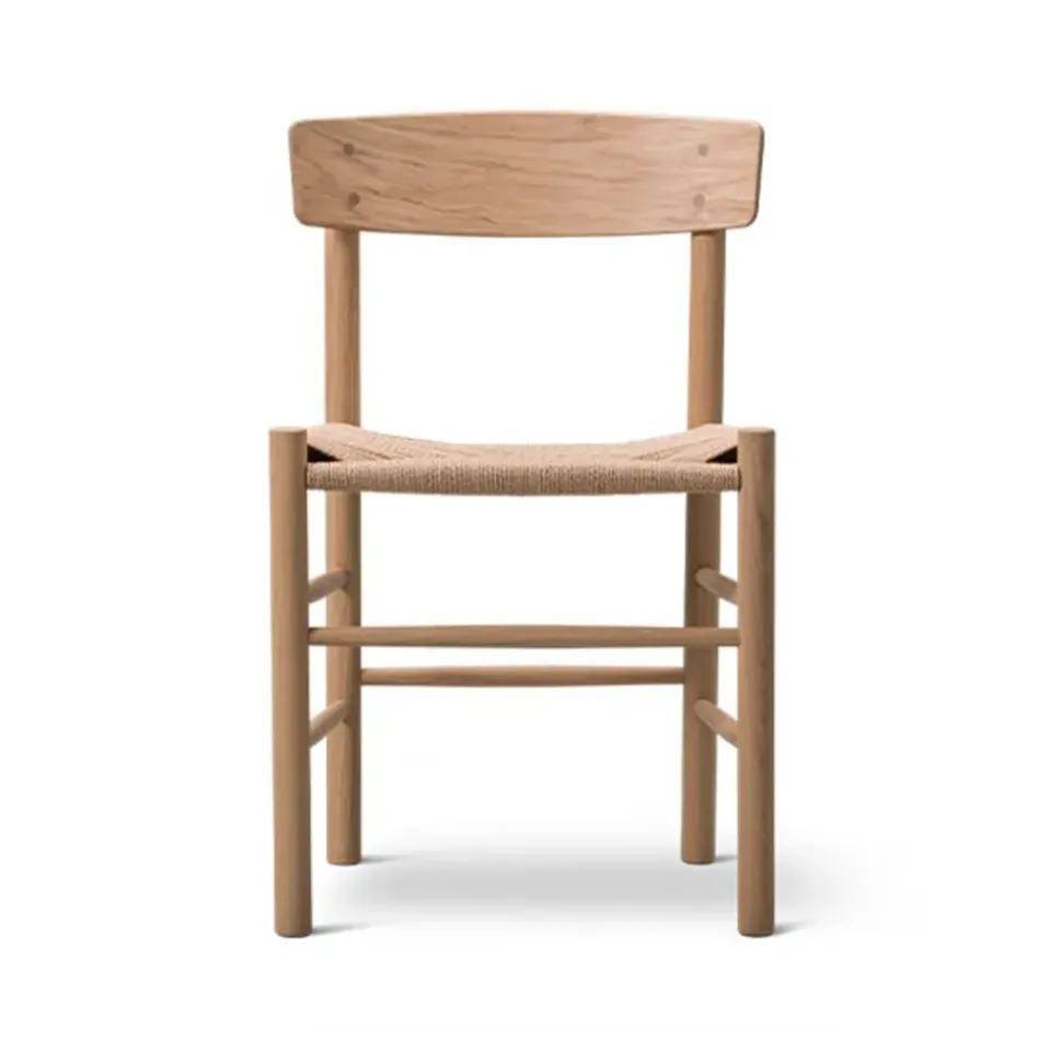 Silla J39, Roble claro aceitado - trenzado natural*Fredericia Furniture