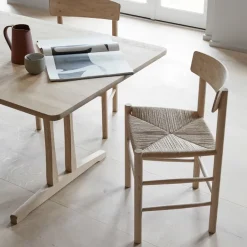 Silla J39, Roble claro aceitado - trenzado natural*Fredericia Furniture