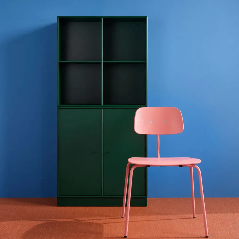 Silla Kevi 2060, Rhubarb-estructura lacada-fresno teñido*Montana Sale