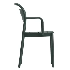 Silla Linear steel armchair, Dark green*Muuto New