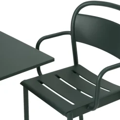 Silla Linear steel armchair, Dark green*Muuto New