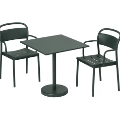Silla Linear steel armchair, Dark green*Muuto New