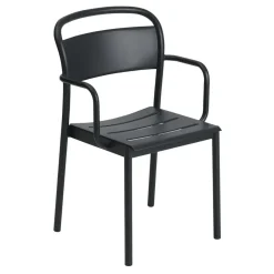 Silla Linear steel armchair, Black*Muuto Best