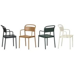 Silla Linear steel armchair, Black*Muuto Best