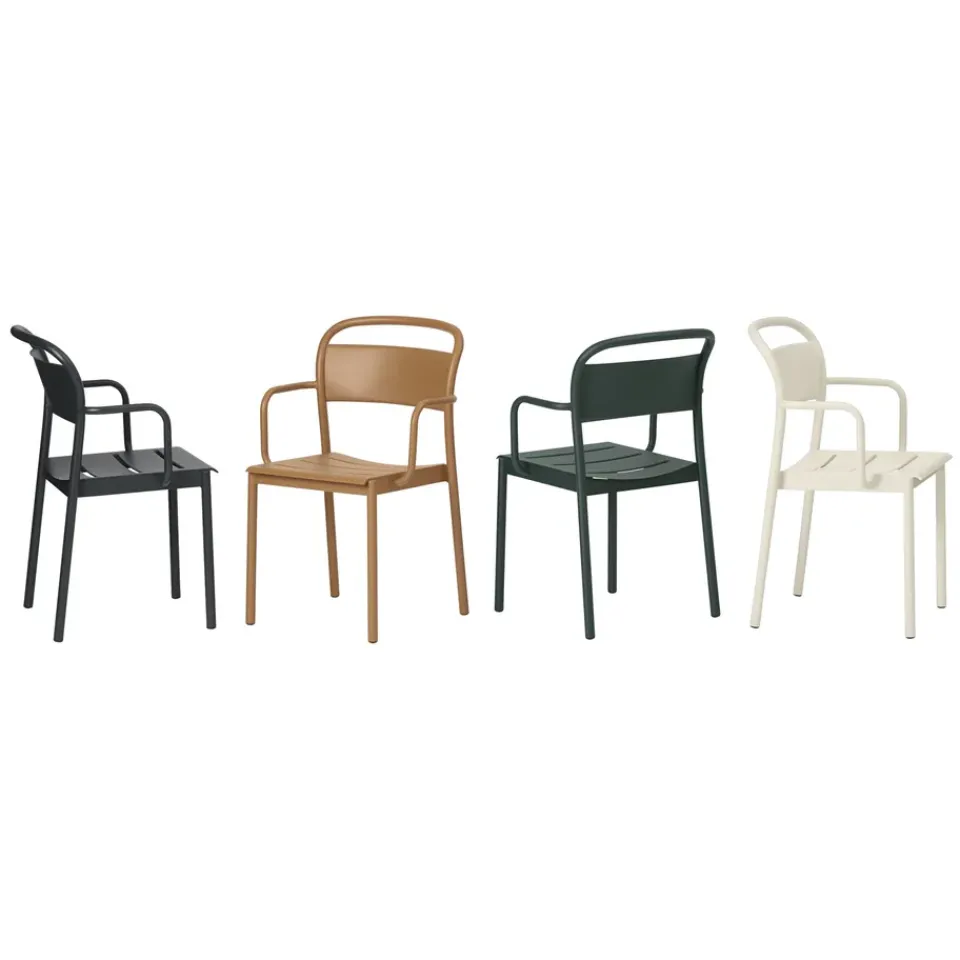Silla Linear steel armchair, Black*Muuto Best