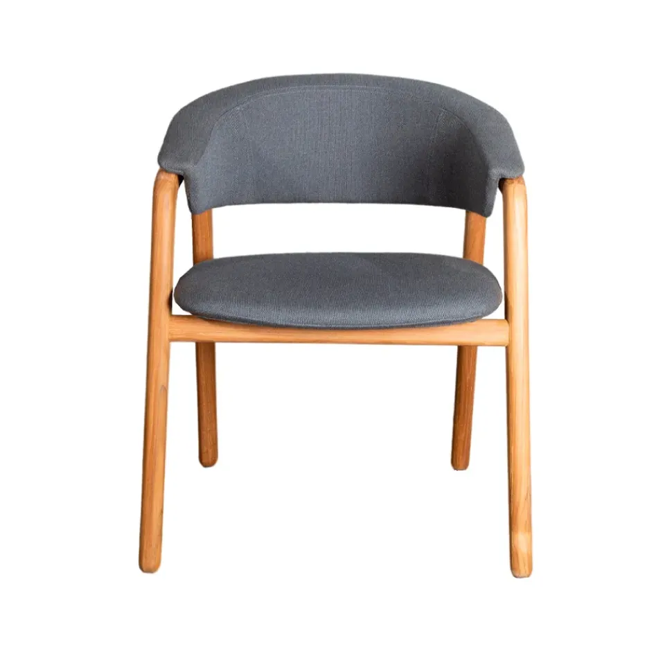 Silla Luna, airtouch grey, soporte de teca*Cane-line Hot