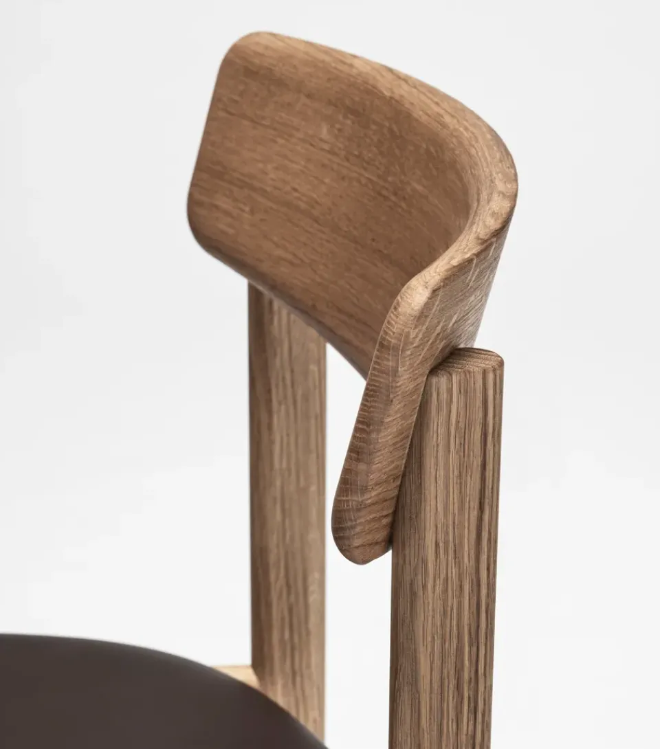 Silla Pal, Roble natural aceitado-Elmosoft 93129*Stolab Outlet