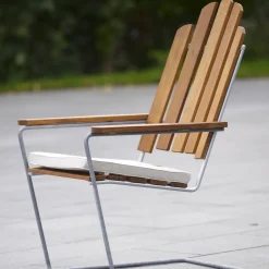 Silla para tomar el sol A3, Roble aceitado - estructura galvanizada en caliente*Grythyttan Stålmöbler Hot