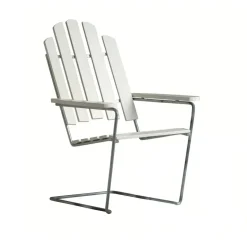 Silla para tomar el sol A3, Roble lacado -galvanizado en caliente*Grythyttan Stålmöbler New