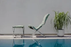Silla para tomar el sol Fiesta Soft, Tela sage green, estructura de aluminio*Fiam Discount