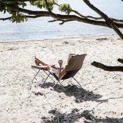 Silla para tomar el sol Fiesta Soft, Tela grey, estructura de aluminio*Fiam Best
