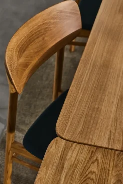 Silla Prima Vista roble aceitado, Cuero elmotique 99001*Stolab Clearance