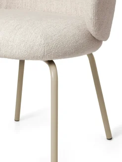 Silla Rico dining chair bouclé, Off-white-cashmere*Ferm Living Online