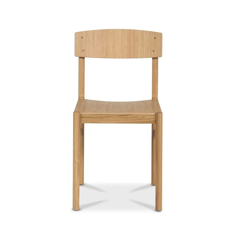 Silla Rod, Roble blanqueado con laca mate*Mavis