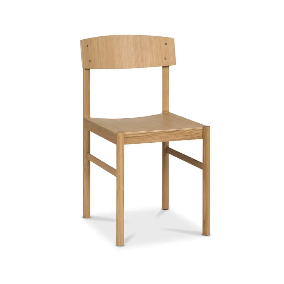 Silla Rod, Roble blanqueado con laca mate*Mavis