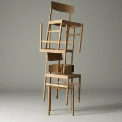 Silla Rod, Roble blanqueado con laca mate*Mavis