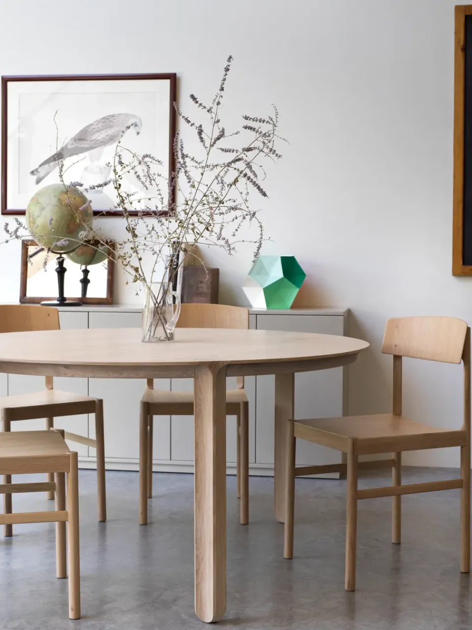 Silla Rod, Roble blanqueado con laca mate*Mavis