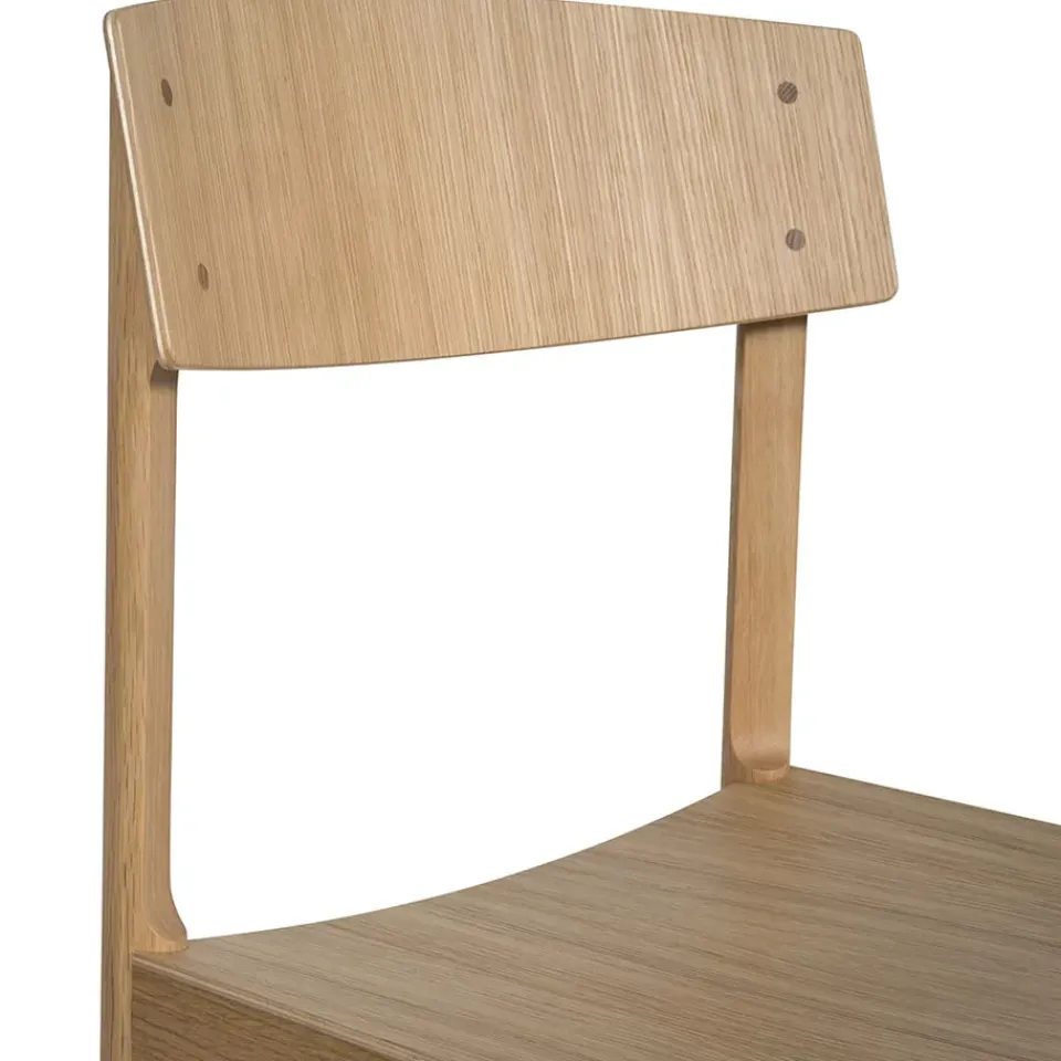 Silla Rod, Roble blanqueado con laca mate*Mavis