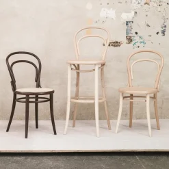 Silla no.14, Haya lacado transparente-asiento chapa New Fanér*TON Hot