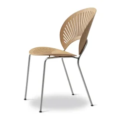 Silla Trinidad 3398, Roble aceitado - acero inoxidable cepillado*Fredericia Furniture Sale