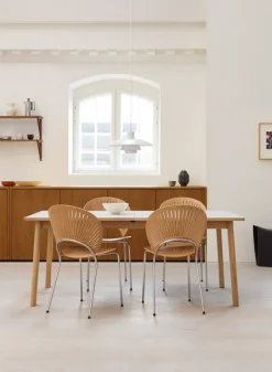 Silla Trinidad 3398, Roble aceitado - acero inoxidable cepillado*Fredericia Furniture Sale